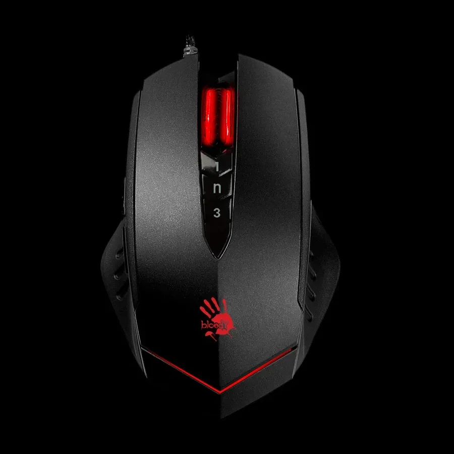 Игровая мышь Bloody V8M, USB, 3200 DPI, чёрная