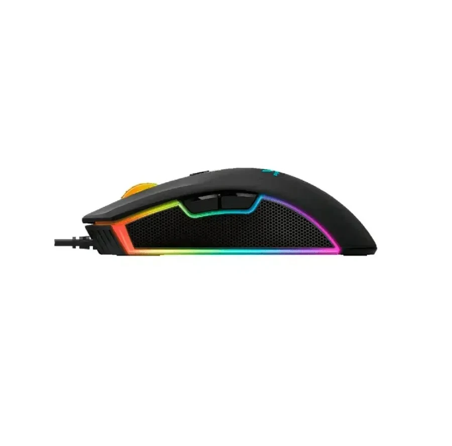 Мышь Rapoo V28S, игровая, RGB, проводная, черная — 3