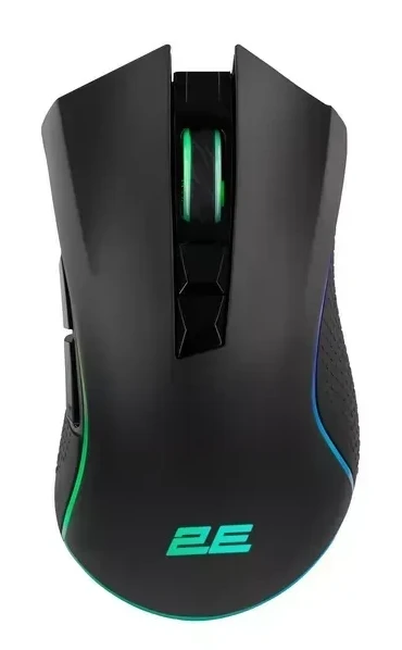 Игровая мышь 2E MG340 WL RGB, чёрная