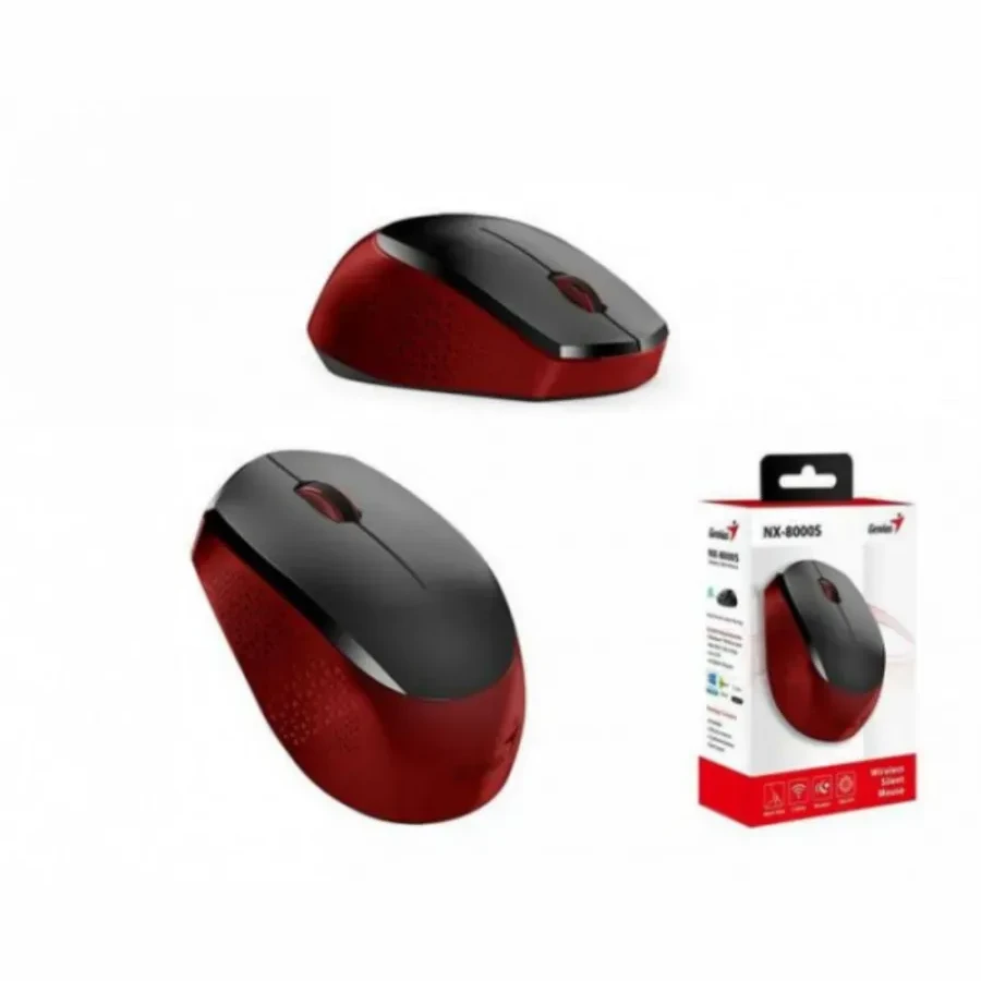 Мышь Genius NX-8000S беспроводная 2.4GHz, красная