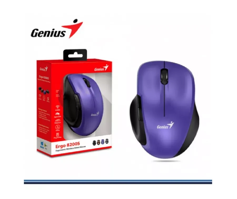 Мышь Genius Ergo 8200S, фиолетовая