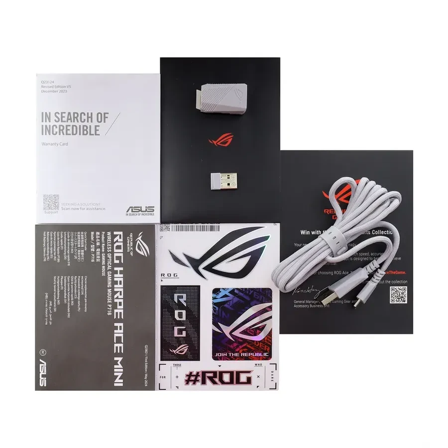 Мышь ASUS P716 ROG HARPE ACE MINI, беспроводная, 42000 dpi — 5