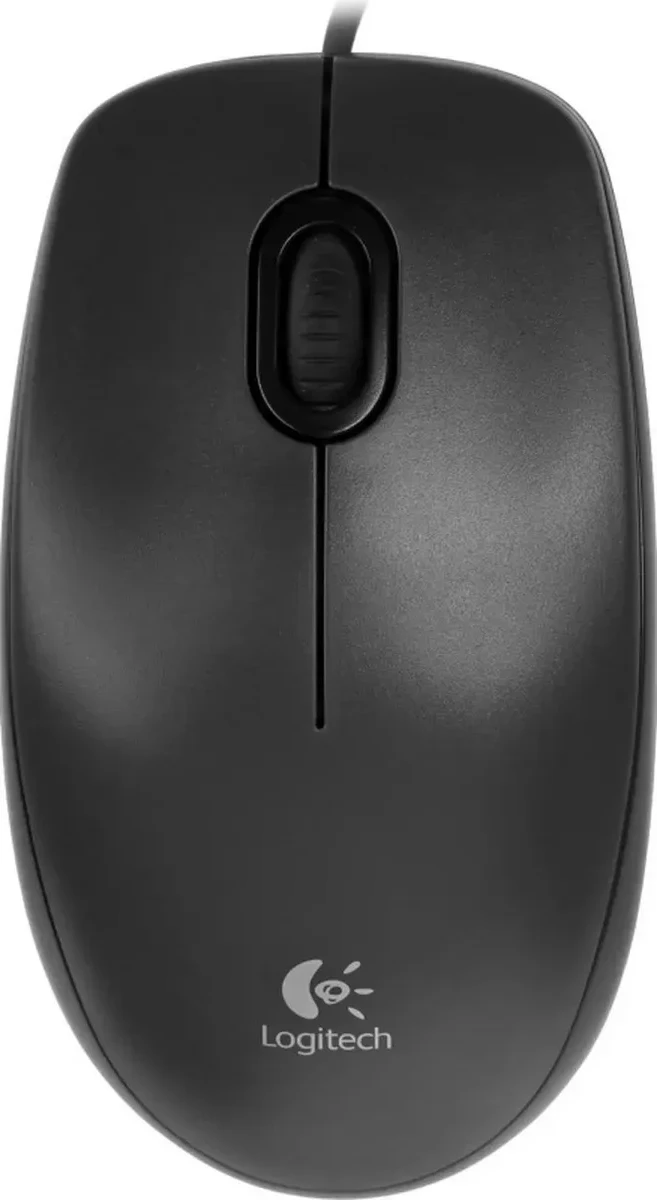 Мышь Logitech M90, проводная, оптическая, чёрная