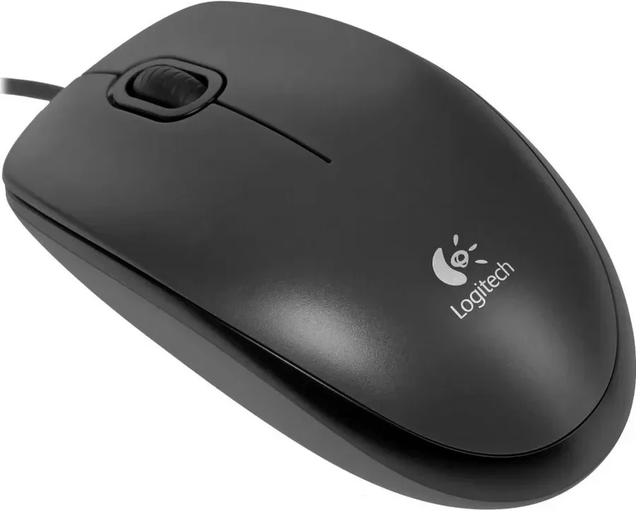 Мышь Logitech M90, проводная, оптическая, чёрная — 2