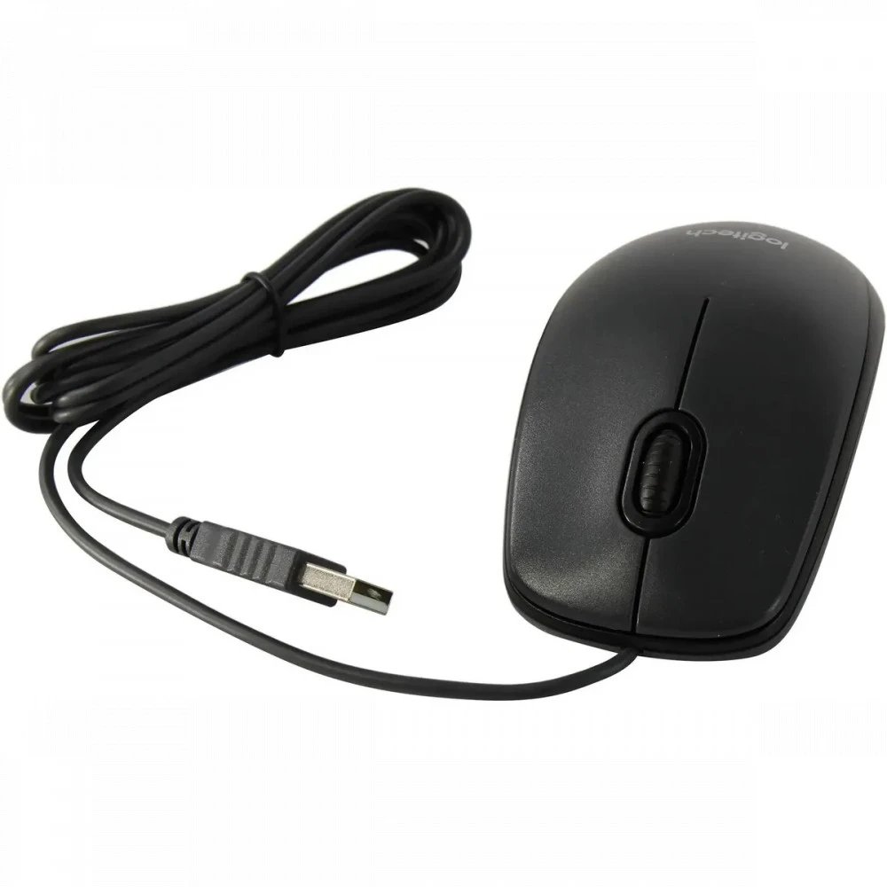 Мышь Logitech M90, проводная, оптическая, чёрная — 4