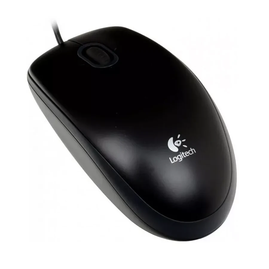 Мышь Logitech B100, проводная, чёрная, 800dpi