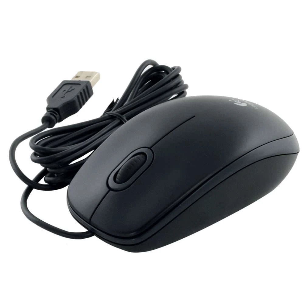 Мышь Logitech B100, проводная, чёрная, 800dpi — 4