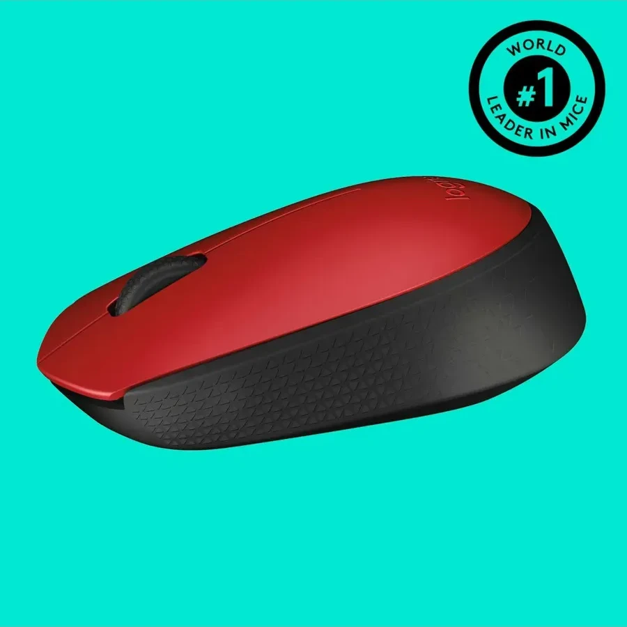 Мышь Logitech M171, беспроводная, красная, 1000dpi — 3