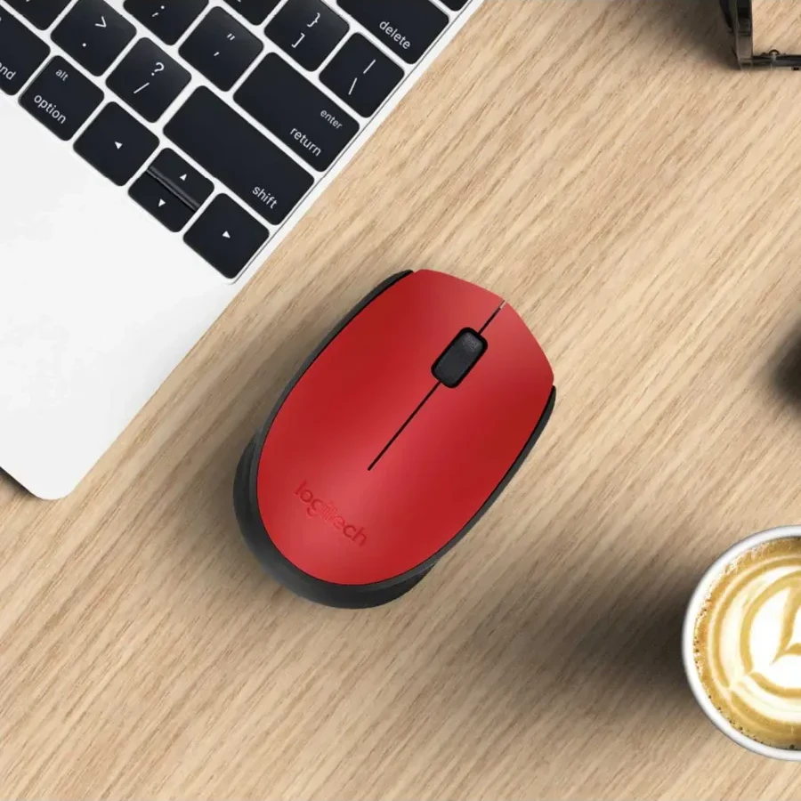 Мышь Logitech M171, беспроводная, красная, 1000dpi — 4
