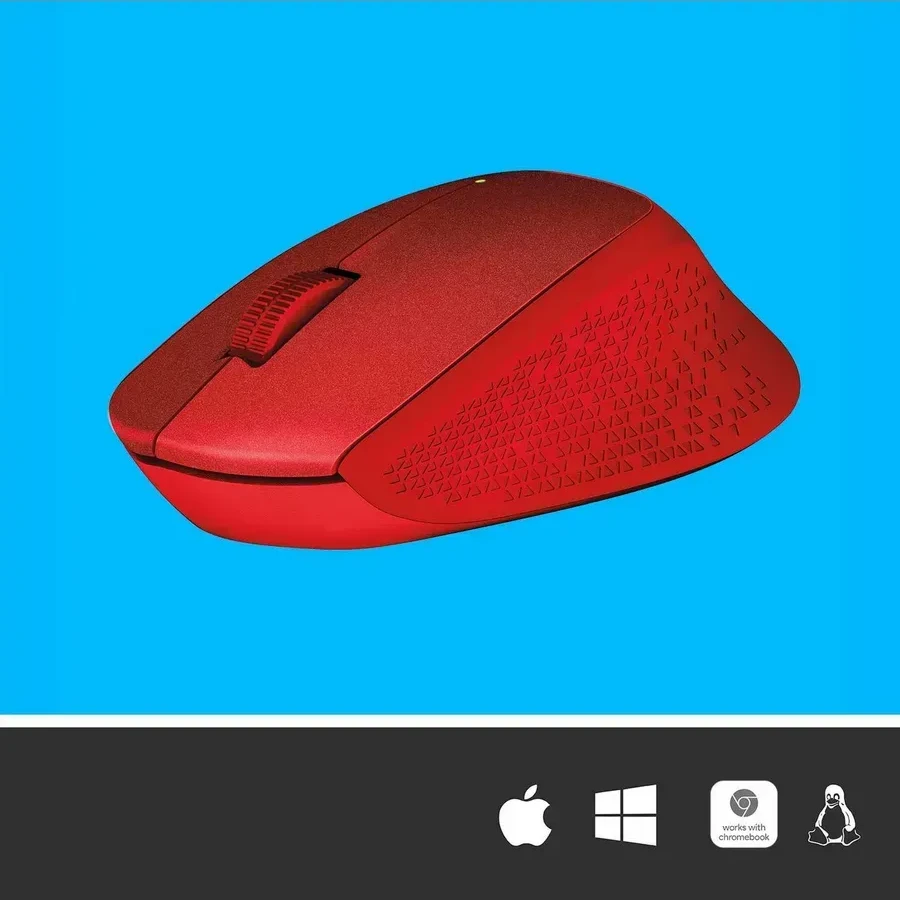 Мышь Logitech M330 Silent Plus, беспроводная, красная — 5