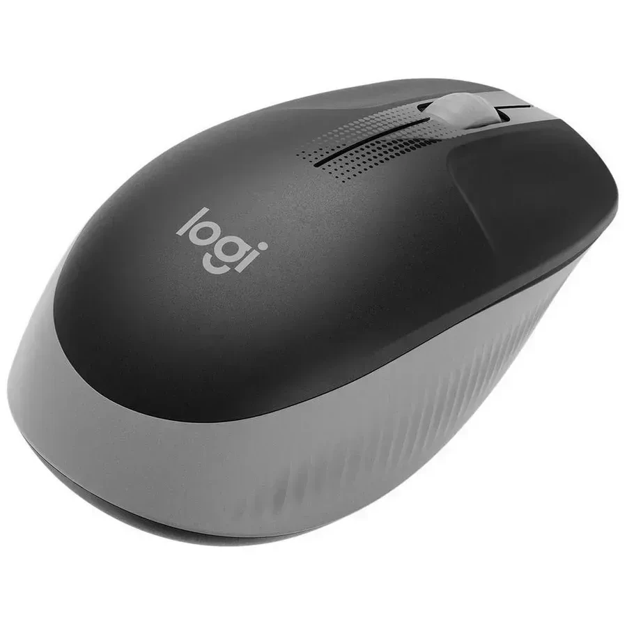 Мышь Logitech M190, беспроводная, серая, полноразмерная — 4