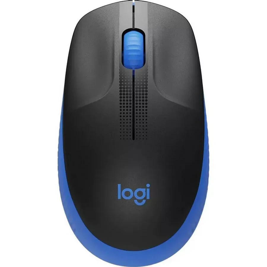 Мышь Logitech M190, беспроводная, синяя, полноразмерная — 2