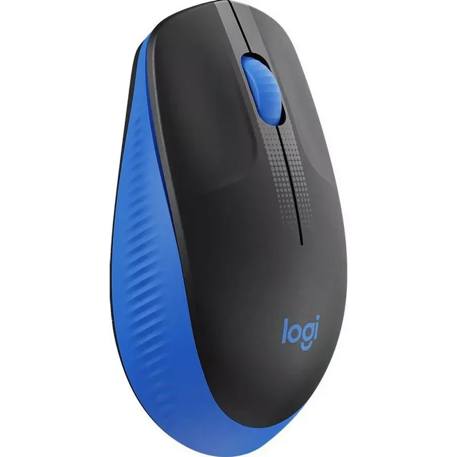 Мышь Logitech M190, беспроводная, синяя, полноразмерная — 3