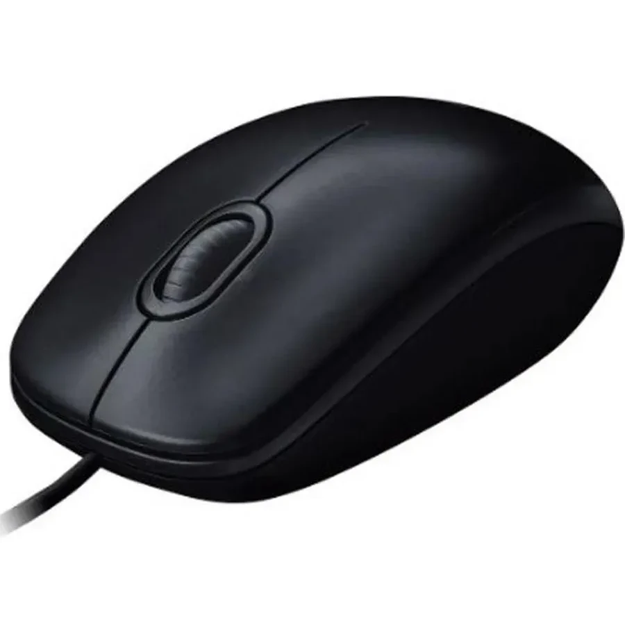 Мышь Logitech M100, проводная, чёрная, 1000dpi