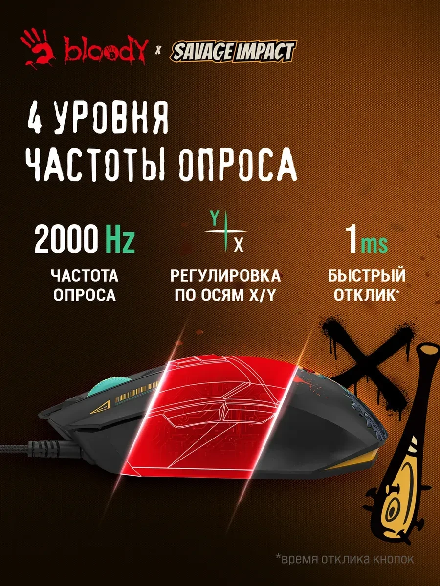 Игровая мышь Bloody W63Max Renegade Black Midnight — 3