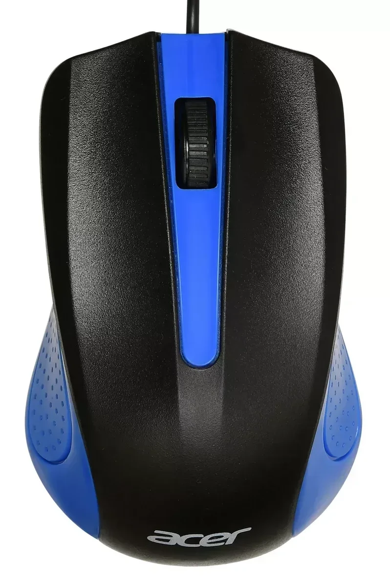 Мышь Acer OMW011, проводная, 1200dpi, чёрно-синяя