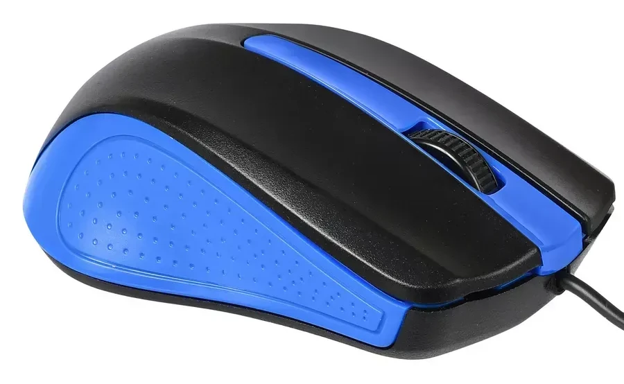 Мышь Acer OMW011, проводная, 1200dpi, чёрно-синяя — 2
