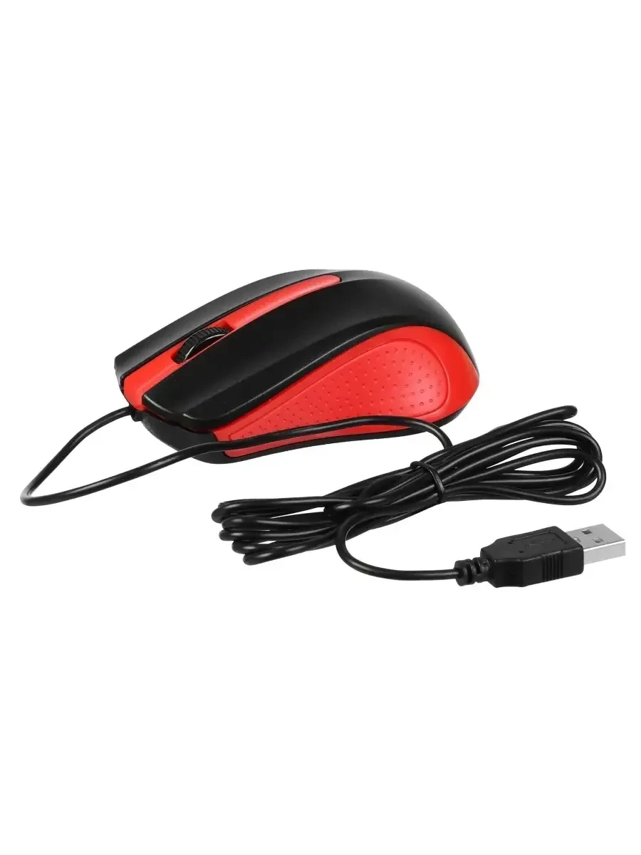 Мышь Acer OMW012, проводная, 1200dpi, чёрно-красная — 2