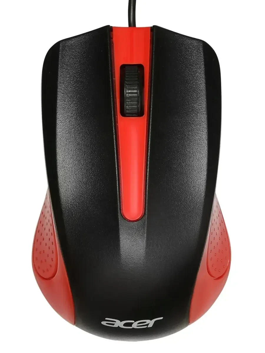 Мышь Acer OMW012, проводная, 1200dpi, чёрно-красная — 3