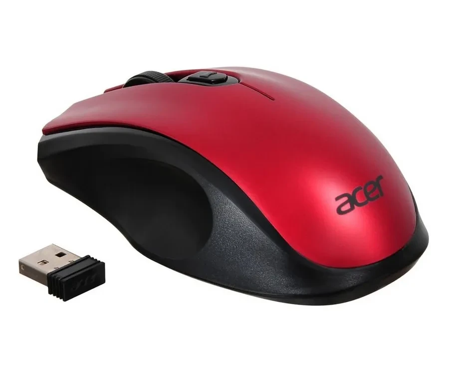 Мышь Acer OMR032, беспроводная, 1600dpi, чёрно-красная — 3