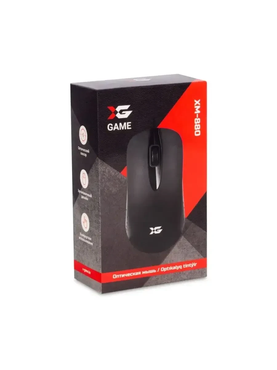 Мышь XG XM-880OUB, оптическая, 800dpi, USB, чёрная — 3