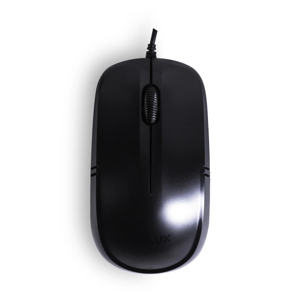 Мышь Delux DLM-136OUB, оптическая, 1000dpi, USB, чёрная — 2