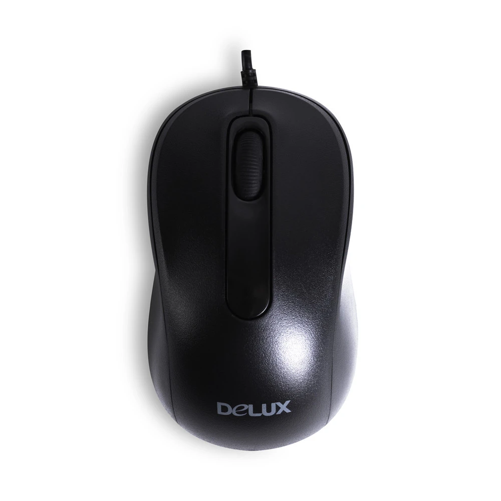 Мышь Delux DLM-109OUB, оптическая, 1000dpi, USB, чёрная — 2