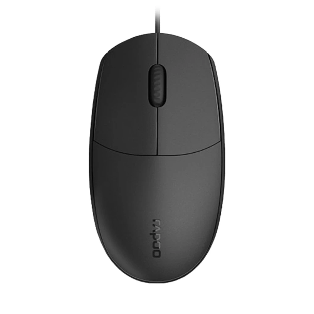 Мышь Rapoo N100, оптическая, 1000dpi, USB, чёрная — 2