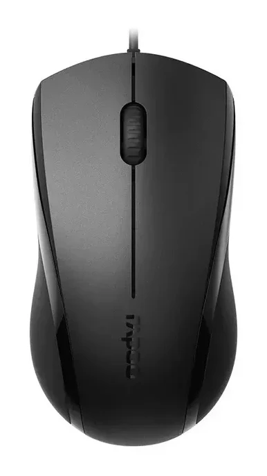 Мышь Rapoo N1200, оптическая, 1000dpi, USB, чёрная