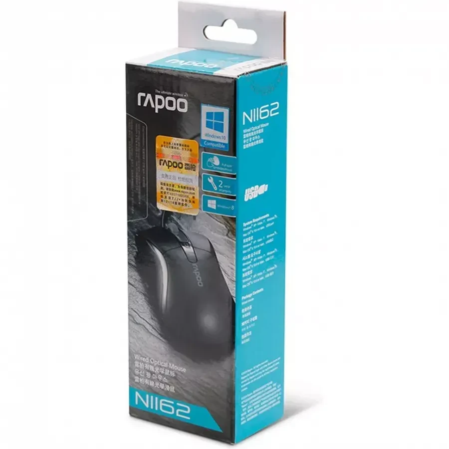 Мышь Rapoo N1162 3D, оптическая, 1000dpi, USB, чёрная — 3