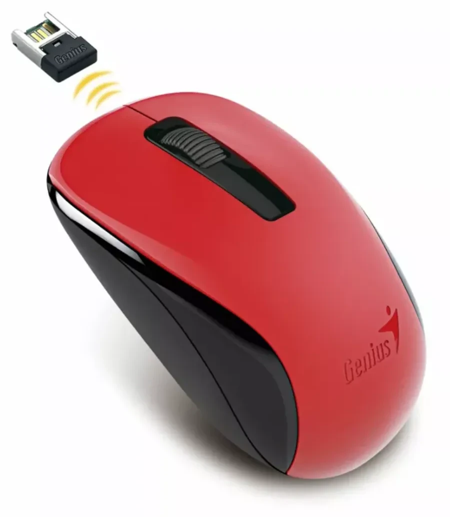 Мышь Genius NX-7005, беспроводная 2.4ГГц, 1200dpi, красный — 2