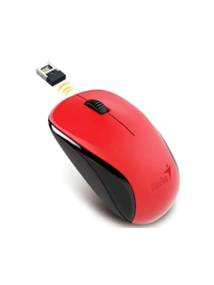 Мышь Genius NX-7000, беспроводная 2.4ГГц, 1200dpi, красный — 3