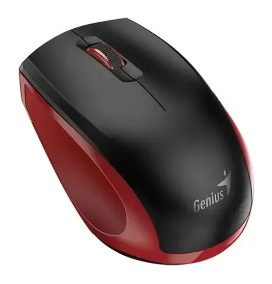 Мышь Genius NX-8006S, беспроводная 2.4ГГц, 1600dpi, чёрно-красный
