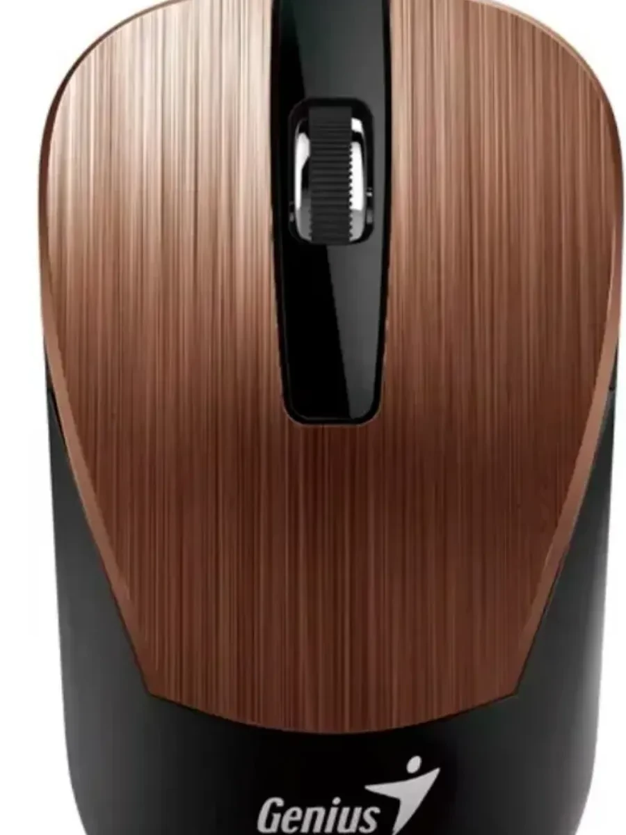Мышь Genius NX-7015, беспроводная 2.4ГГц, 1600dpi, розово-коричневый — 2