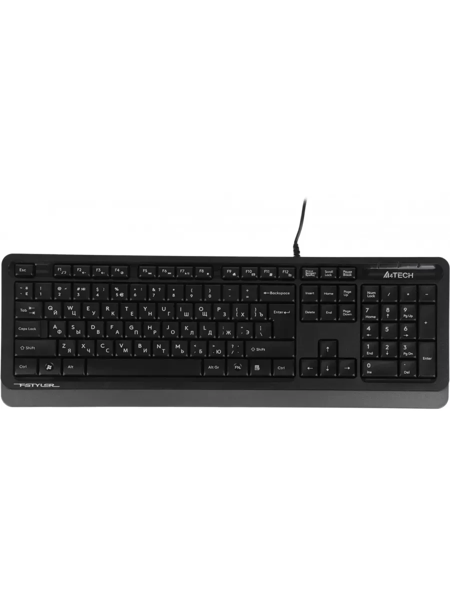Клавиатура+мышь A4tech Fstyler F1010, серая — 2