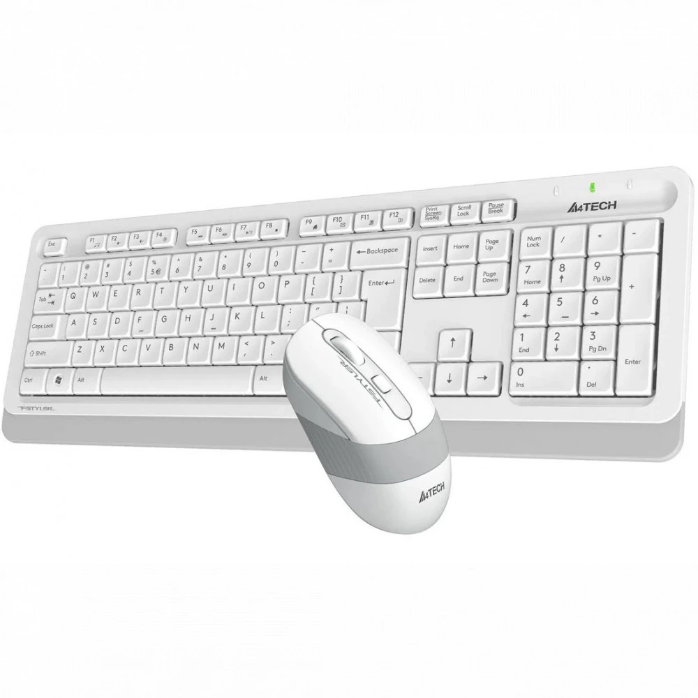 Клавиатура+мышь A4tech Fstyler FG1010S, беспроводная, белая — 3