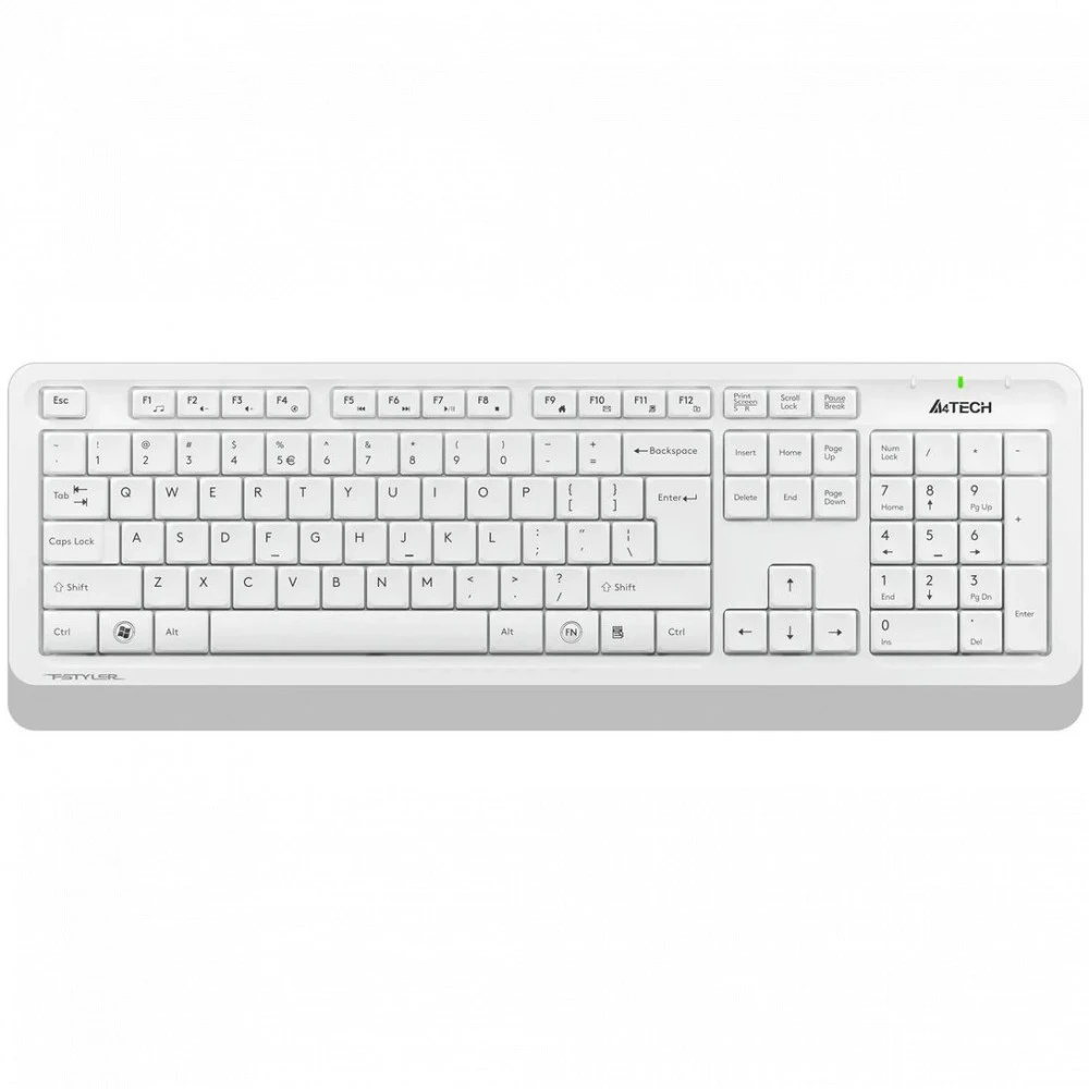 Клавиатура+мышь A4tech Fstyler FG1010S, беспроводная, белая — 5