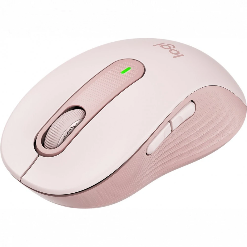 Мышь Logitech M650 Signature, розовая, Bluetooth — 4