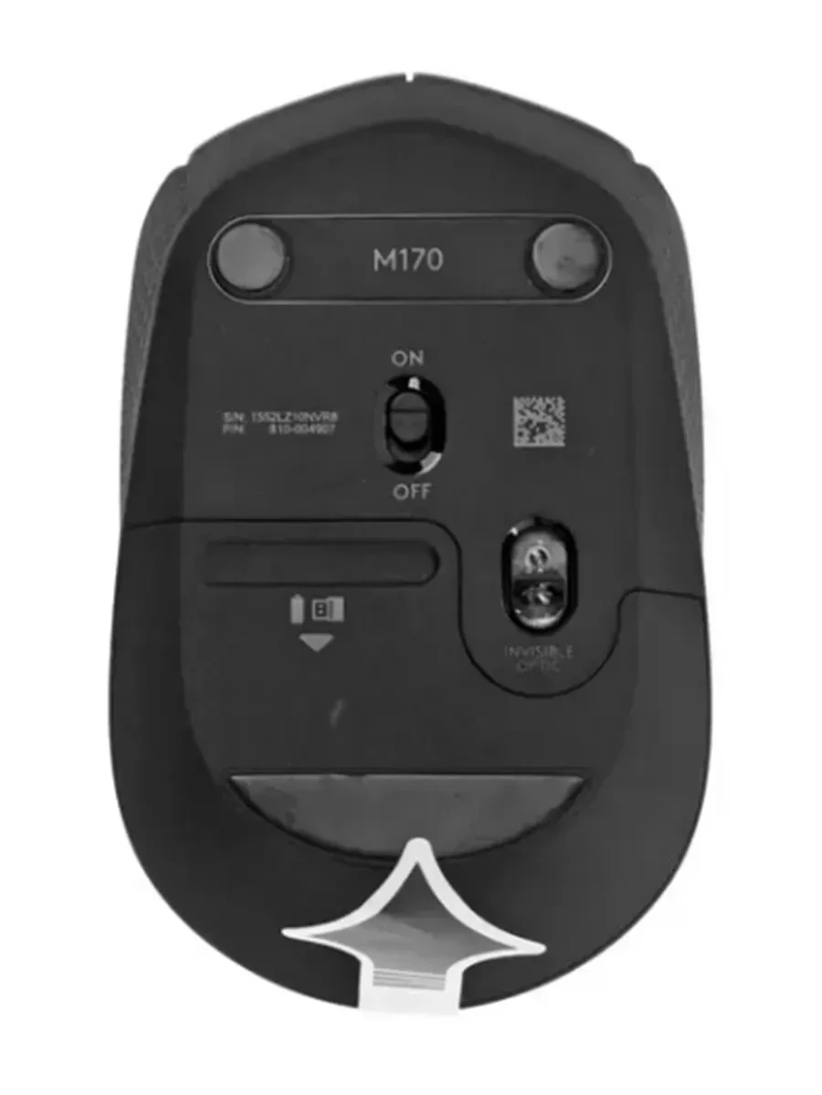 Мышь Logitech M170, серая, беспроводная — 4