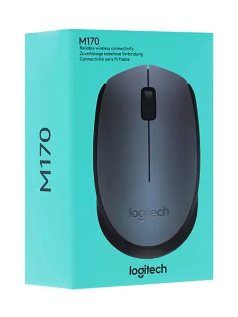 Мышь Logitech M170, серая, беспроводная — 5
