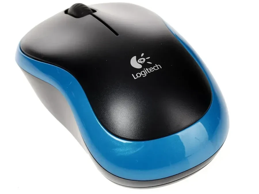 Мышь Logitech M185, синяя, беспроводная — 2