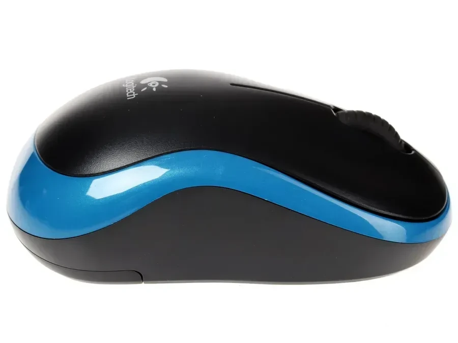 Мышь Logitech M185, синяя, беспроводная — 4