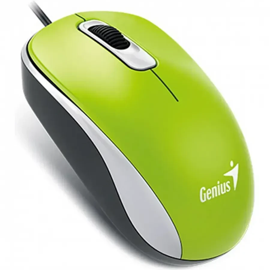Мышь Genius DX-110, оптическая, зелёная, USB