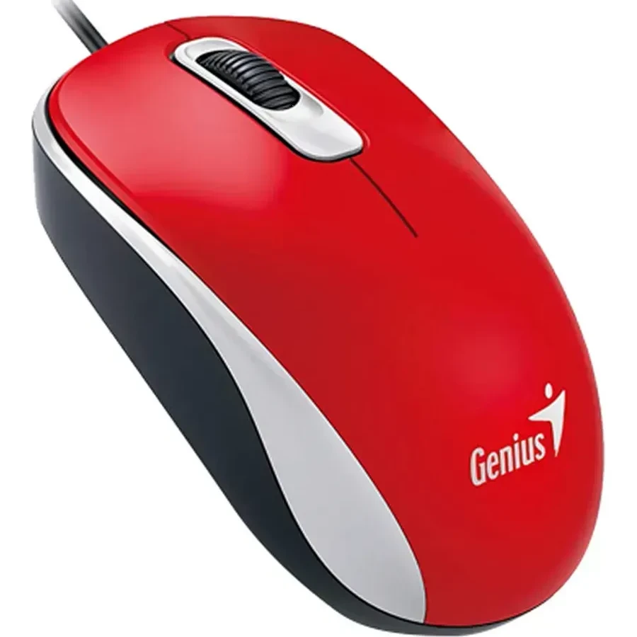 Мышь Genius DX-110, оптическая, красная, USB