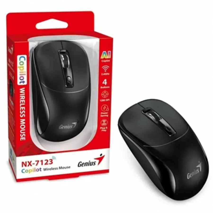 Мышь Genius NX-7123, беспроводная, 2.4GHz, 1200dpi