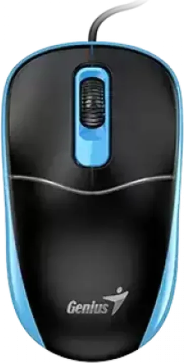 Мышь Genius NX-7123 чёрная+синяя, 2.4GHz, 1200dpi