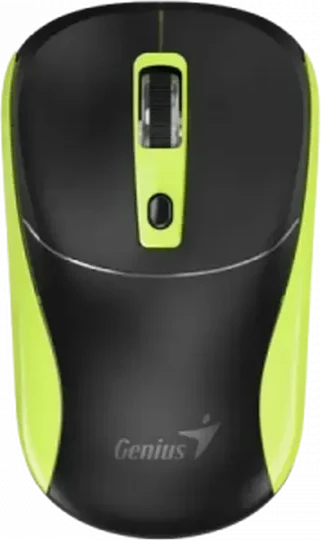Мышь Genius NX-7123 чёрная+зелёная, 2.4GHz, 1200dpi