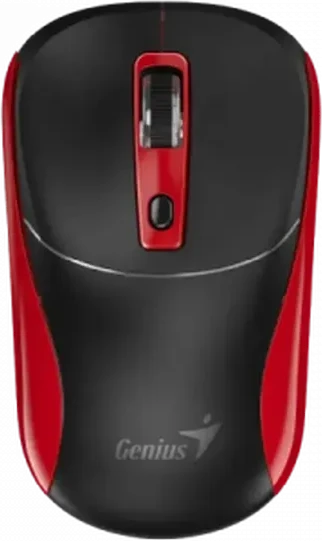 Мышь Genius NX-7123 чёрная+красная, 2.4GHz, 1200dpi
