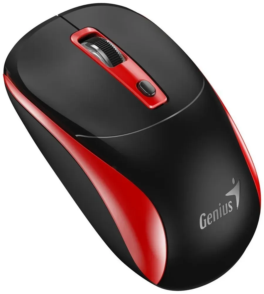 Мышь Genius NX-7123 чёрная+красная, 2.4GHz, 1200dpi — 2