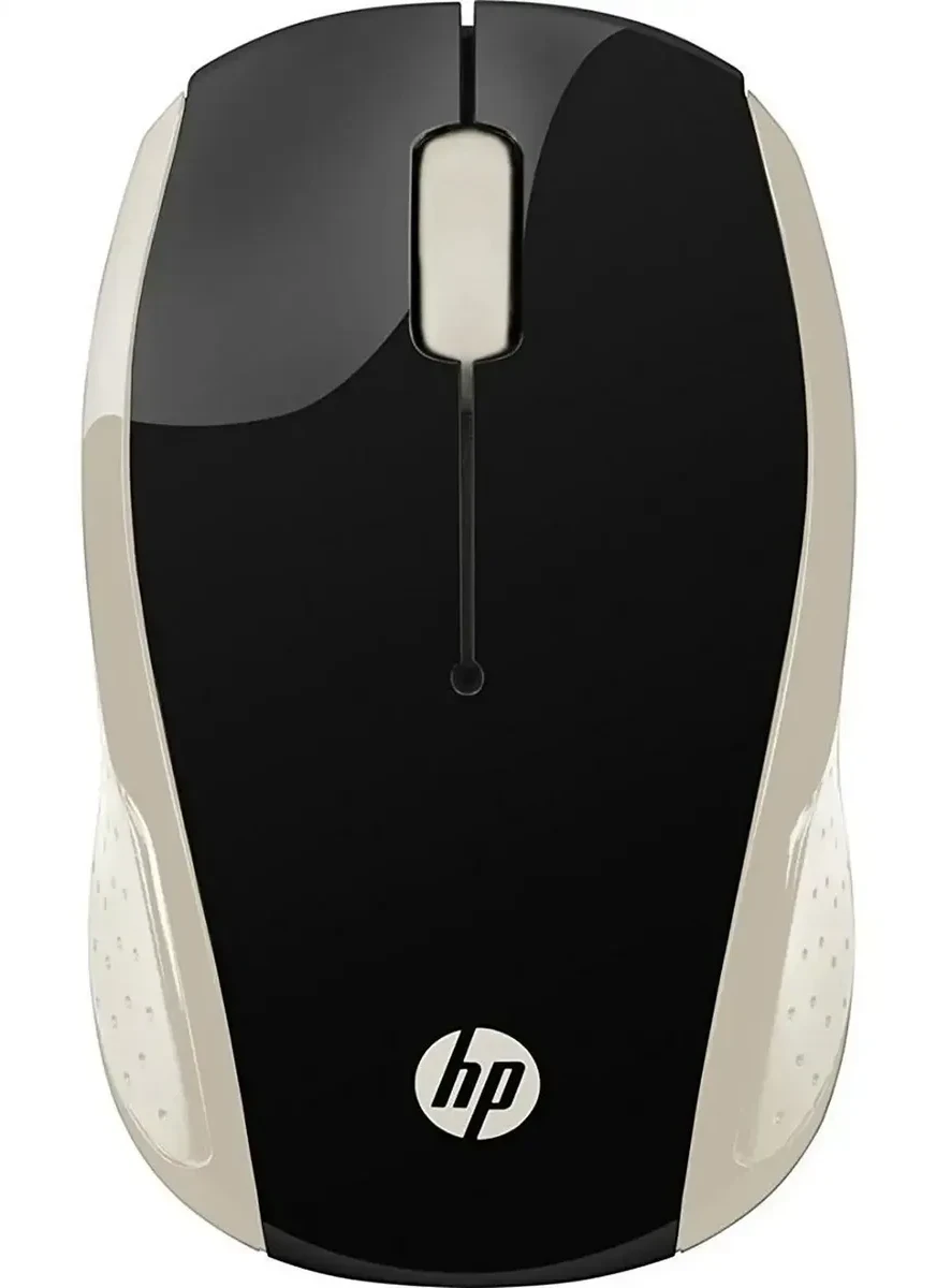 Мышь HP 2HU83AA 200, оптическая, золотая, 2.4GHz